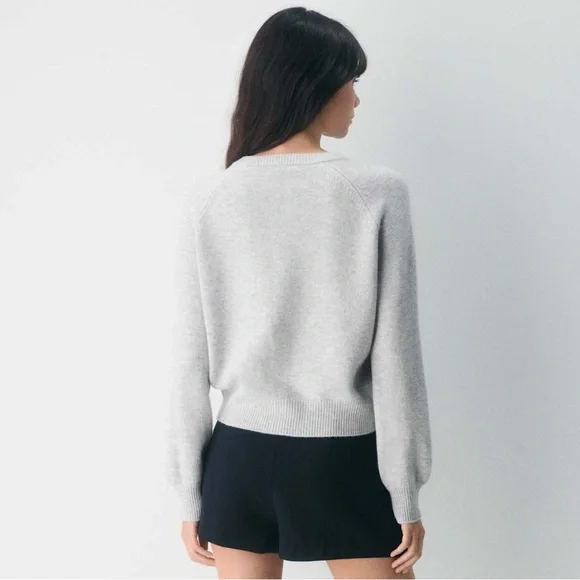 EUC Aritzia Wilfred Cashmere-Blend Cardigan sz MEDIUM - Picture 10 of 11